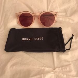 Bonnie Clyde rose sunglasses. BRAND NEW